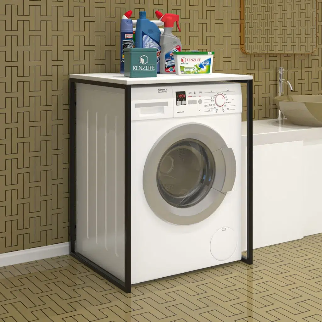 Bakbudaiyi çamaşır kurutma makinesi dolabı farabi byzsyh 090*070*60 mat suntalam metal siyah boya