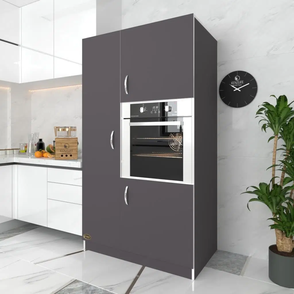 Kenzlife ankastre fırın dolabı banu gri mutfak banyo kiler 