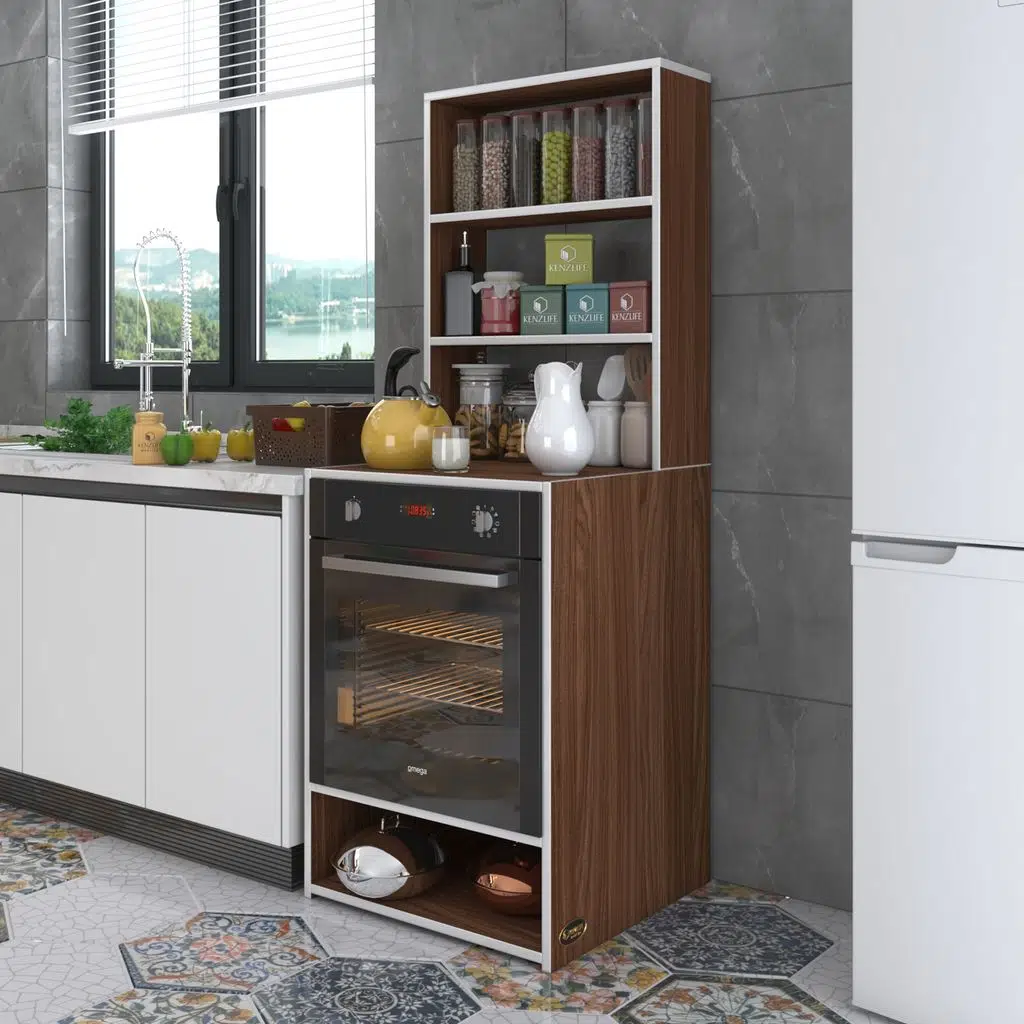Kenzlife ankastre fırın dolabı canfeza cvz 165*60*56 mutfak raflı