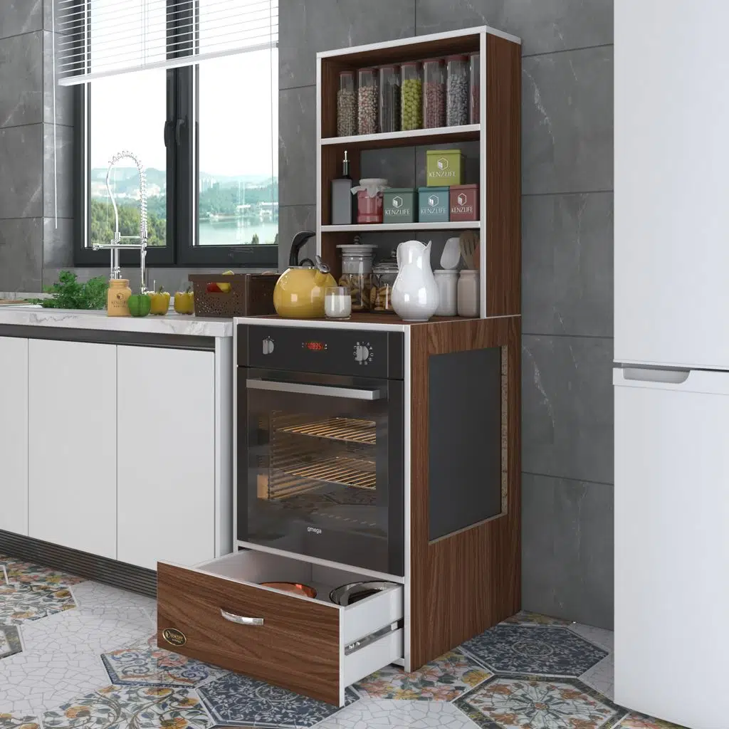 Kenzlife ankastre fırın dolabı gönül cvz 165*60*56 mutfak çekmeceli