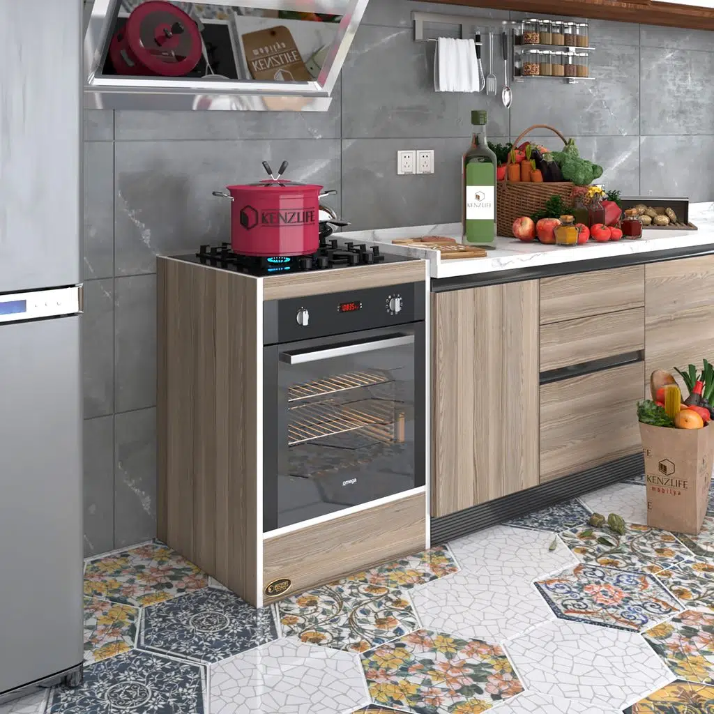 Kenzlife ankastre modülü kabini helyum crd fırın ocak dolabı