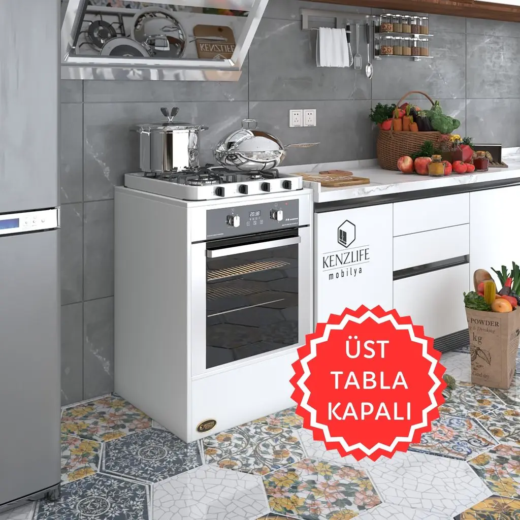 Kenzlife ankastre modülü kabini neon byz fırın ocak dolabı sabit tabla 