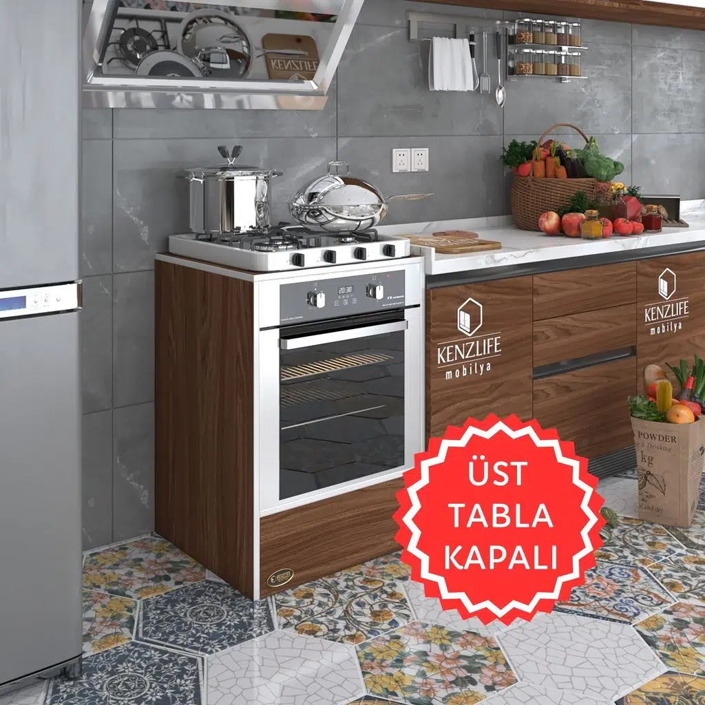 Kenzlife ankastre modülü kabini neon cvz fırın ocak dolabı sabit tabla 