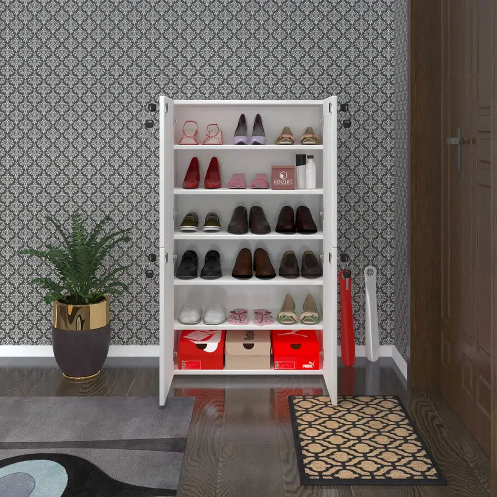 Kenzlife ayakkabılık ayakkabı dolabı kilitli be real byz 120*70*32 kapaklı arkalıklı ofis dolabı iki bölme