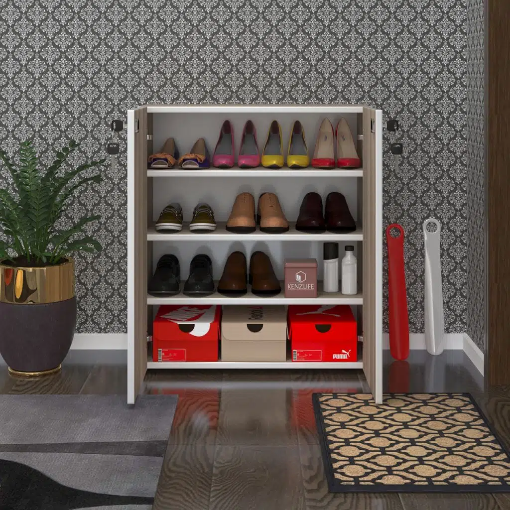 Kenzlife ayakkabılık ayakkabı dolabı kilitli be real crd 080*70*32 kapaklı arkalıklı ofis dolabı