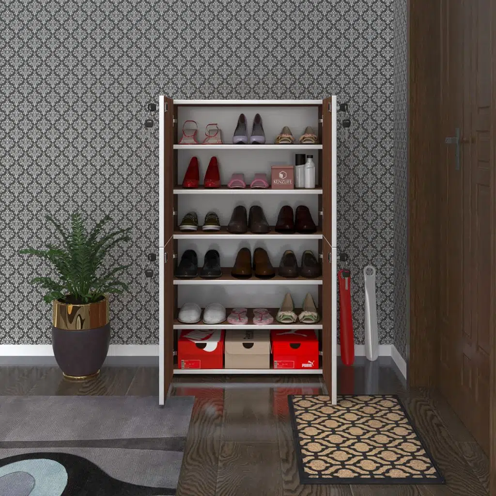 Kenzlife ayakkabılık ayakkabı dolabı kilitli be real cvz 120*70*32 kapaklı arkalıklı ofis dolabı iki bölme