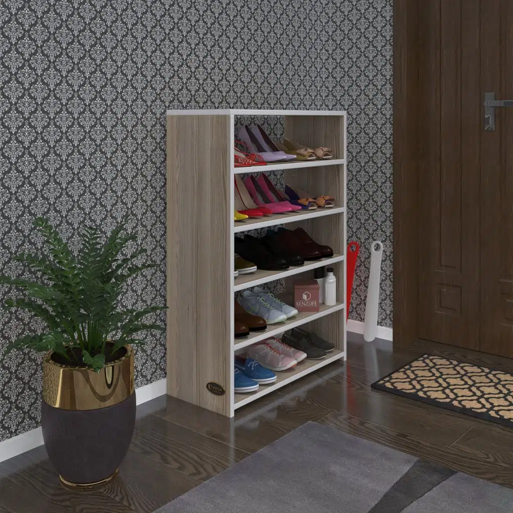 Kenzlife ayakkabılık goya crd 100*70*30 arkalıksız ayakkabı ofis dolabı