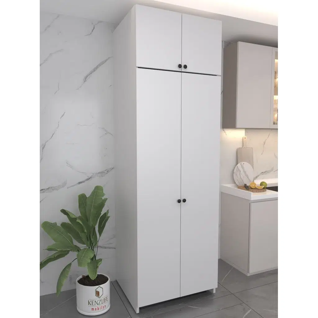 Kenzlife buzdolabı derin dondurucu dolabı modülü grönland beyaz 210*060*70 kapaklı arkalıksız