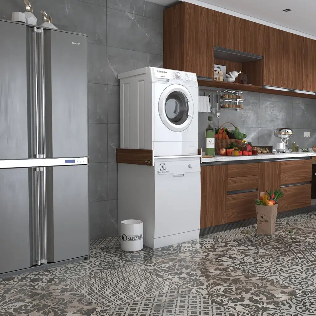Kenzlife çamaşır&bulaşık makinesi dolabı lenya cvz 015*80*70 banyo aparatı arkalıksız büyük boy xlarge