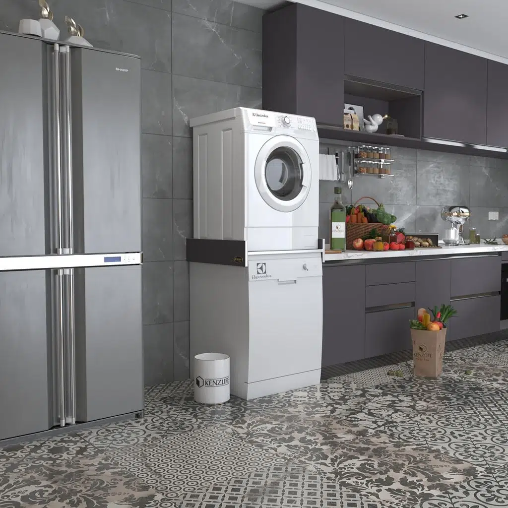 Kenzlife çamaşır&bulaşık makinesi dolabı olenka gri 015*70*60 banyo aparatı arkalıksız