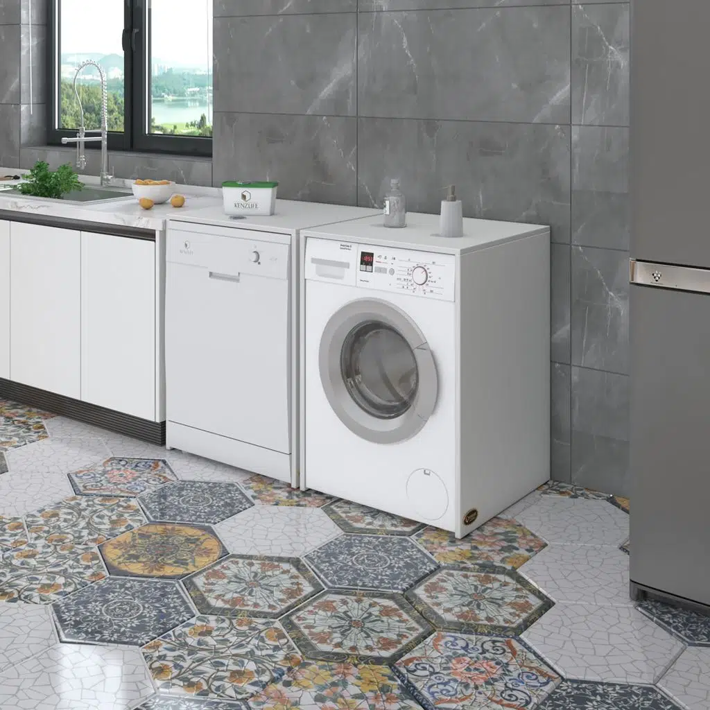 Kenzlife çamaşır&kurutma&bulaşık makinesi dolabı naumkare byz 90*140*60 kapaksız arkalıksız