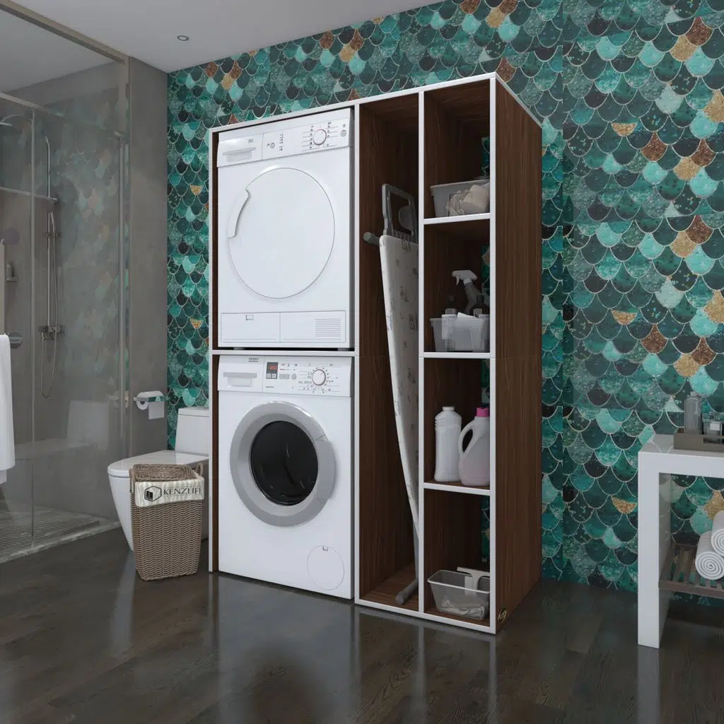 Kenzlife çamaşır-kurutma makinesi dolabı alyusha cvz 180*120*60 banyo kapaksız arkalıksız