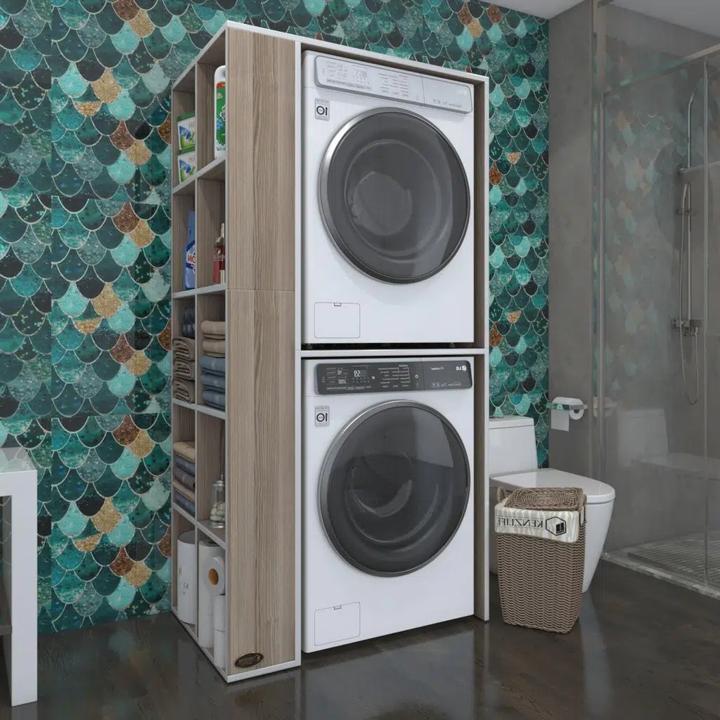 Kenzlife çamaşır-kurutma makinesi dolabı bolodenka sol crd 180*090*60 banyo kapaksız arkalıksız