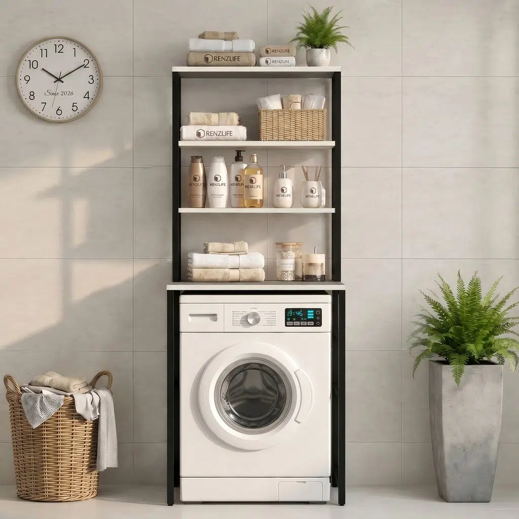 Kenzlife çamaşır kurutma makinesi dolabı domaniç grisyh 180*070*60 mat suntalam metal siyah boya