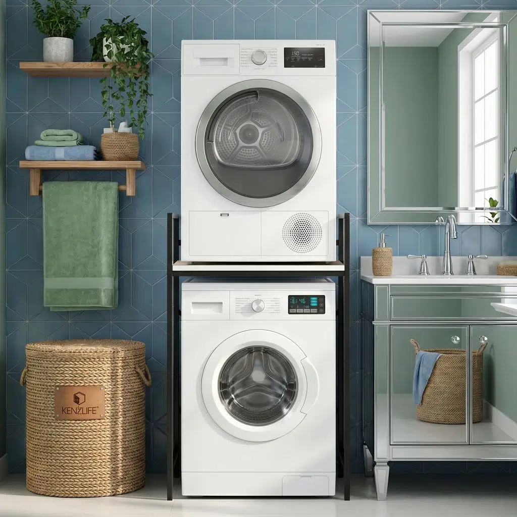Kenzlife çamaşır kurutma makinesi dolabı kinyas crdsyh 115*070*60 mat suntalam metal siyah boya