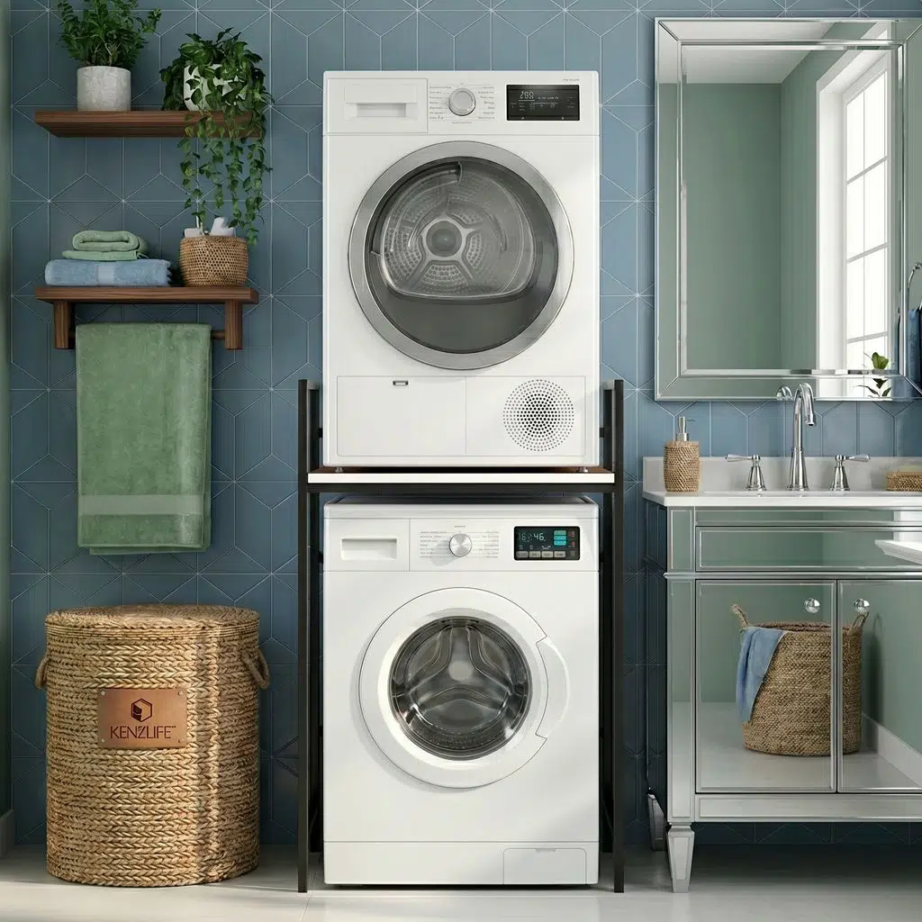 Kenzlife çamaşır kurutma makinesi dolabı kinyas cvzsyh 115*070*60 mat suntalam metal siyah boya