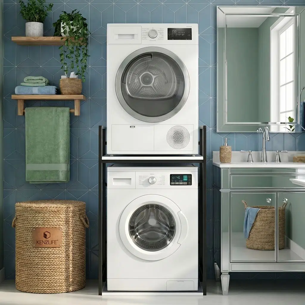 Kenzlife çamaşır kurutma makinesi dolabı kinyas grisyh 115*070*60 mat suntalam metal siyah boya