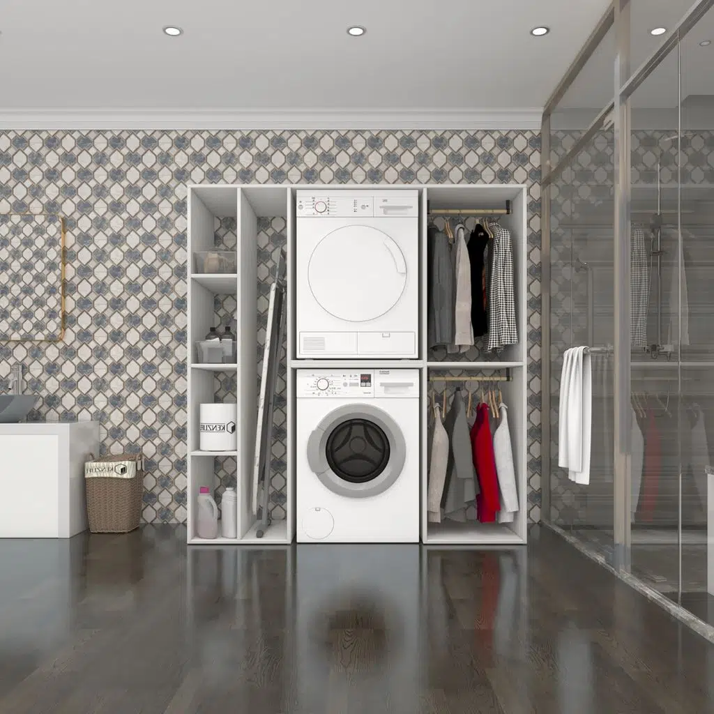 Kenzlife çamaşır-kurutma makinesi dolabı ve giysi dolabı cevheri sol byz 180*170*60 banyo