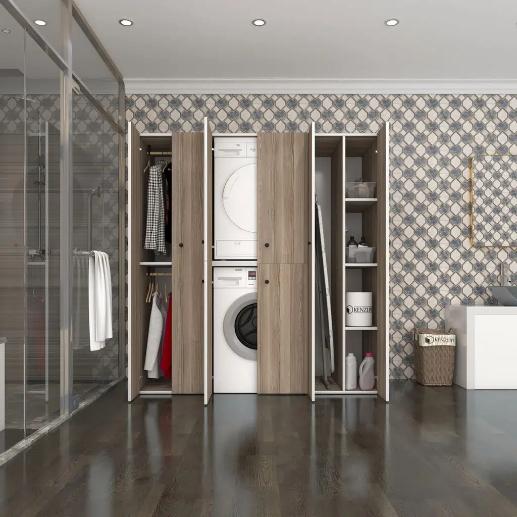 Kenzlife çamaşır-kurutma makinesi dolabı ve giysi dolabı suyuti sağ crd 180*170*60 banyo
