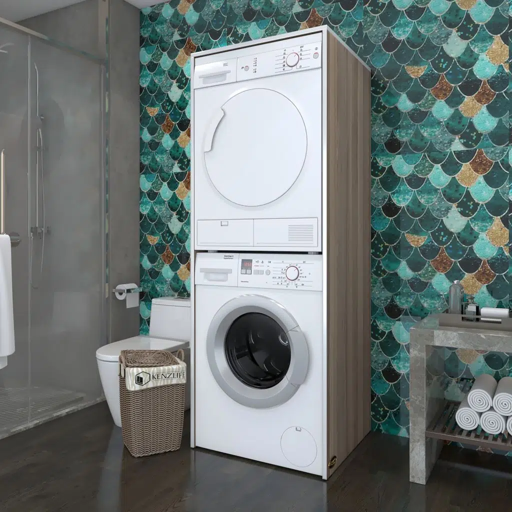 Kenzlife çamaşır-kurutma makinesi dolabı zakhar crd 180*70*60 banyo kapaksız arkalıksız