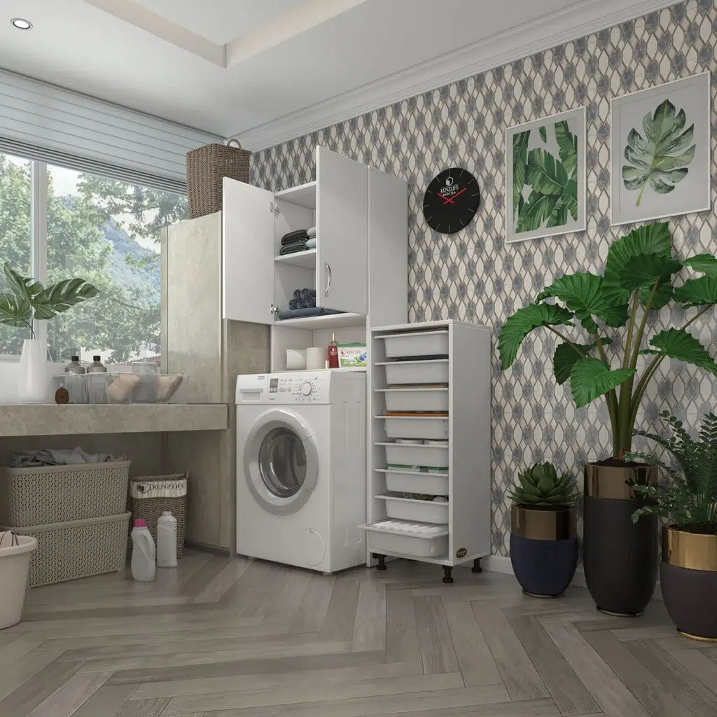 Kenzlife çamaşır makinesi dolabı sinemsepet byz 08 li banyo arkalıksız kurutma bulaşık