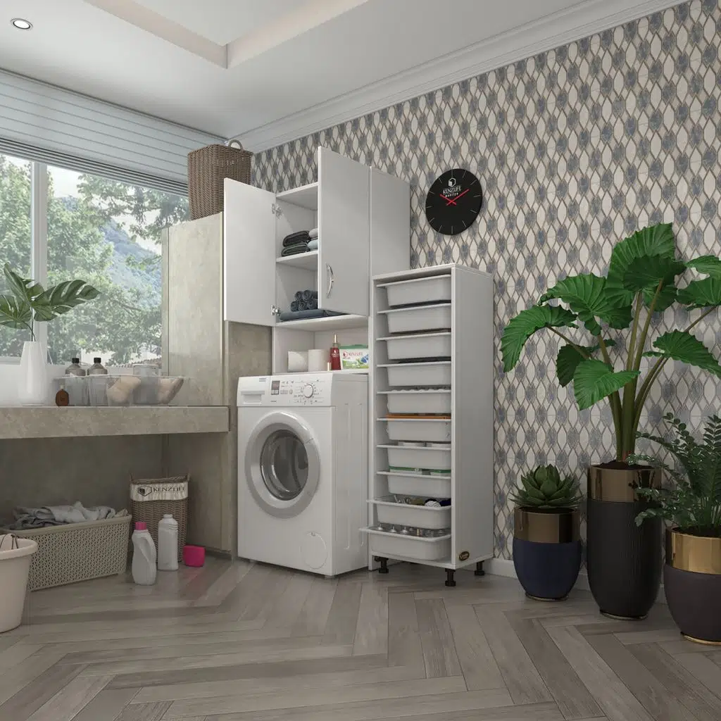 Kenzlife çamaşır makinesi dolabı sinemsepet byz 10 lu banyo arkalıksız kurutma bulaşık