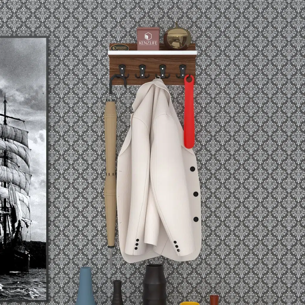 Kenzlife elbise askılığı askılık vettini38 cvz 20*038*12 siyah 4 adet askı portmanto