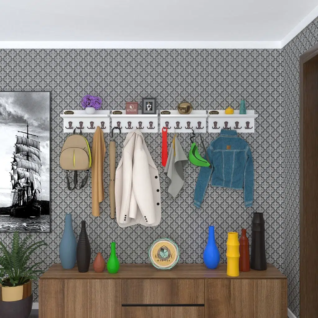 Kenzlife elbise askılığı karayemiş4 byz 26*152*12 vestiyer portmanto askı askılık 16 adet askı