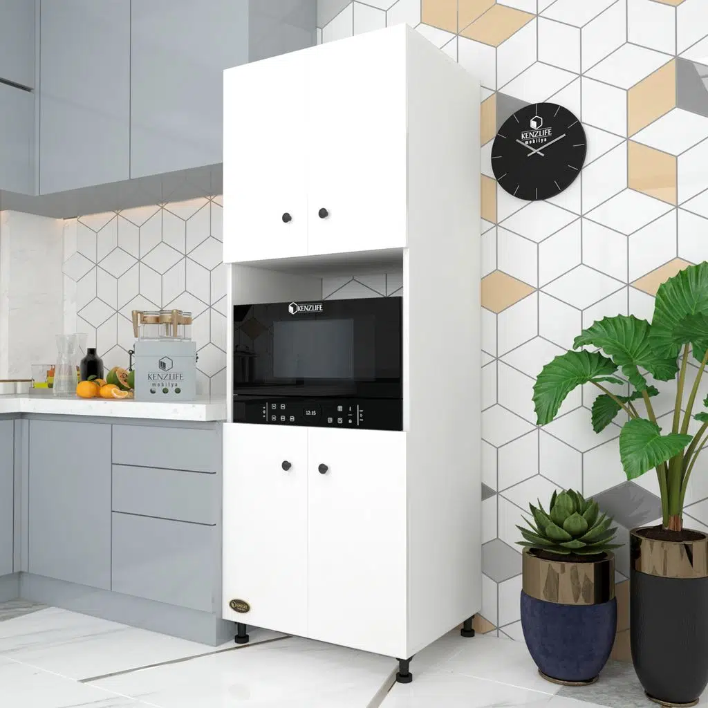 Kenzlife fırın dolabı cahide byz 180*65*50 mutfak XLARGE ayaklı banyo kiler ofis