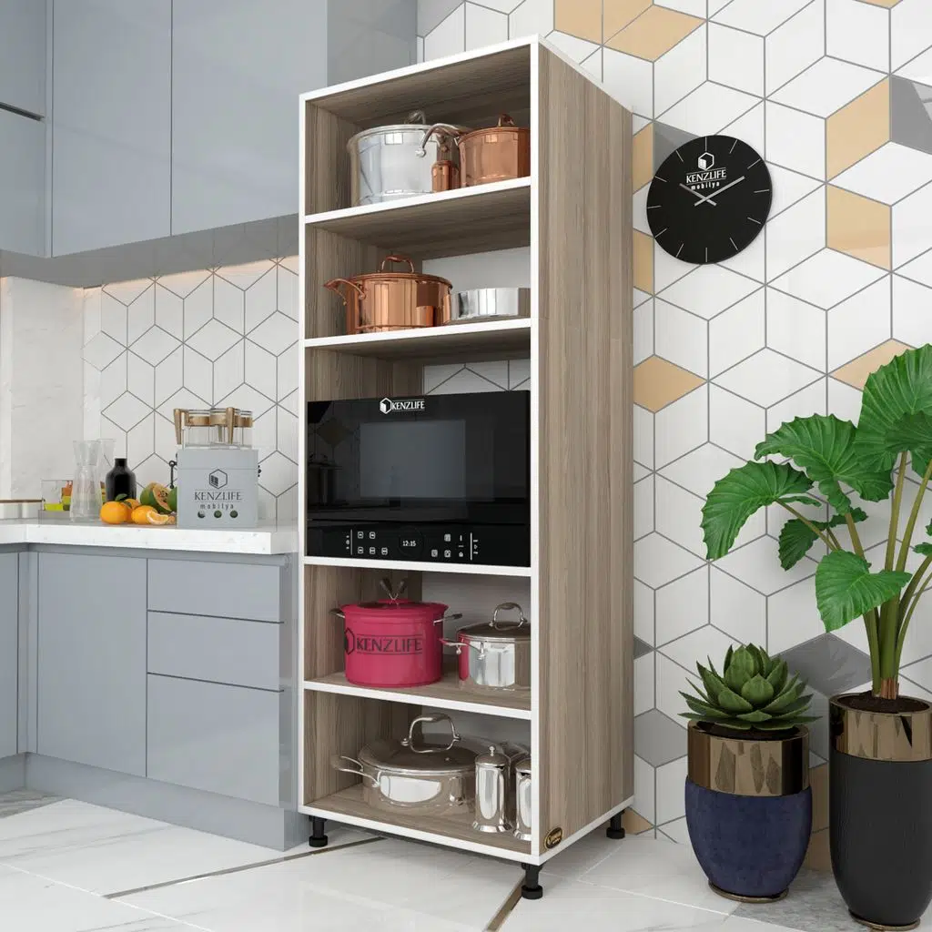 Kenzlife fırın dolabı müzeyyen crd 180*65*50 mutfak XLARGE ayaklı banyo kiler ofis