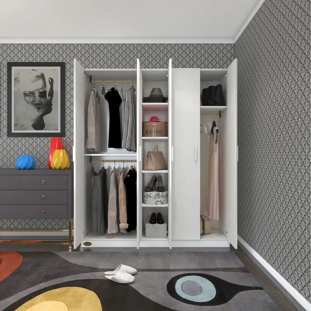 Kenzlife gardırop 5 kapılı 150 lilyum byz 180*150*42 gardolap dolap