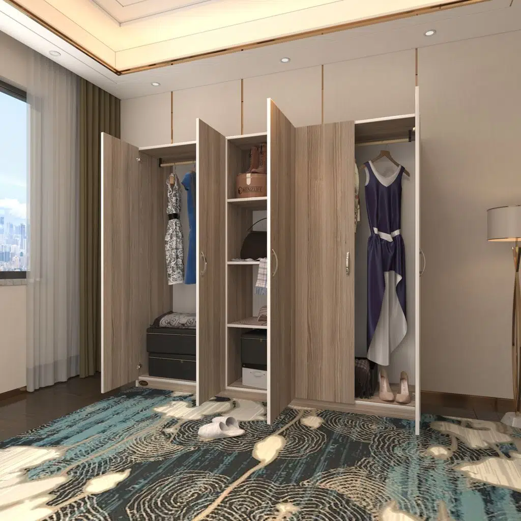 Kenzlife gardırop 5 kapılı horozibiği 180*200*52 crd XLARGE kapaklı gardolap dolap