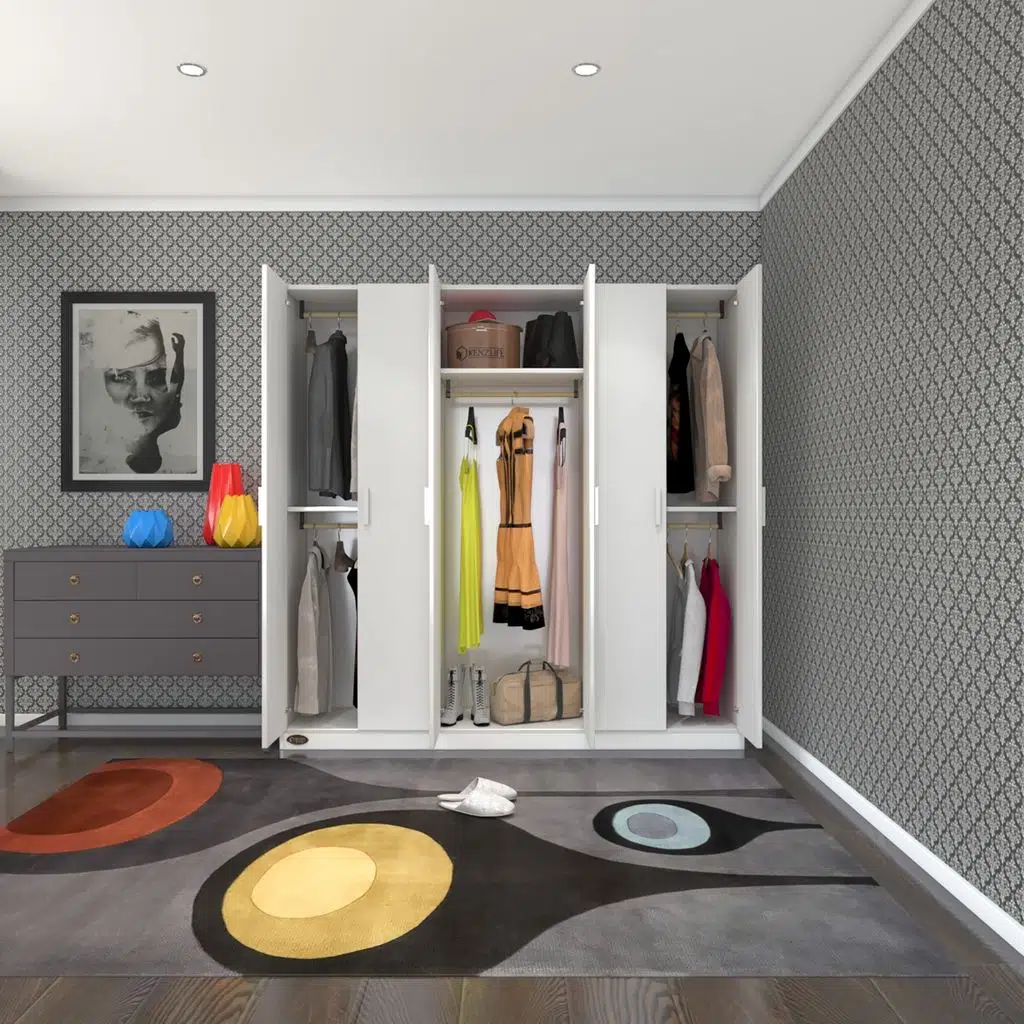 Kenzlife gardırop 6 kapılı anemon 180*180*42 byz gardolap dolap