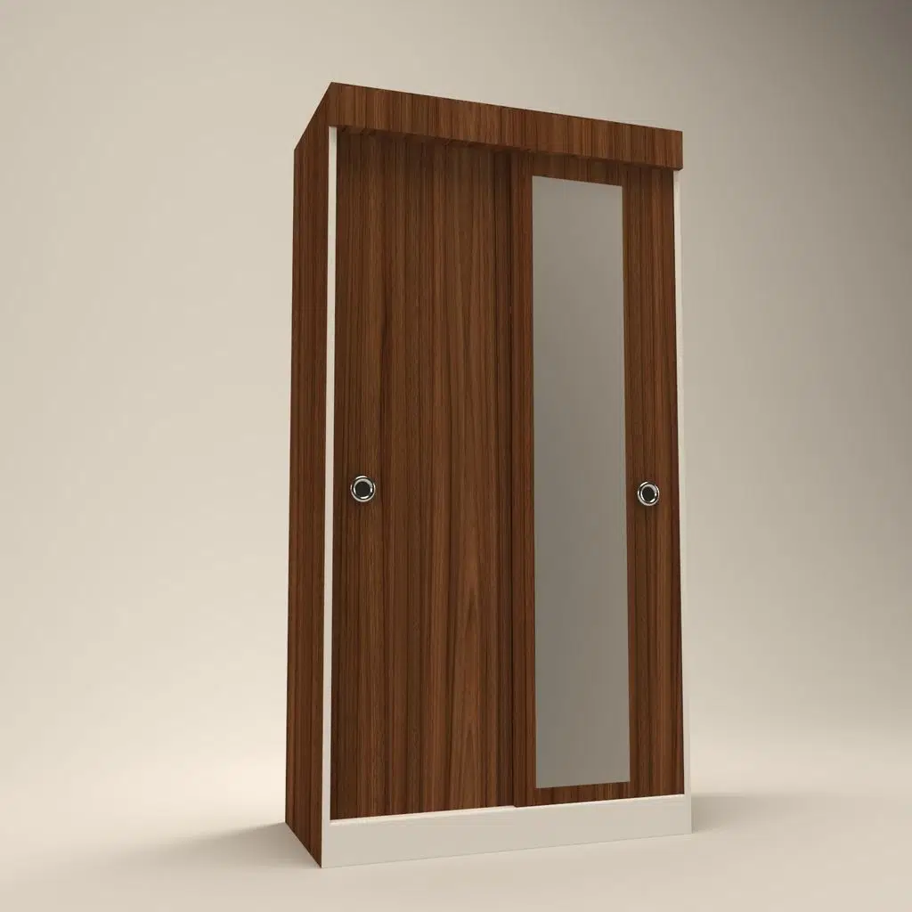 Kenzlife gardırop sürgülü kapaklı kapılı karanfil090 cvz aynalı gardolap dolap