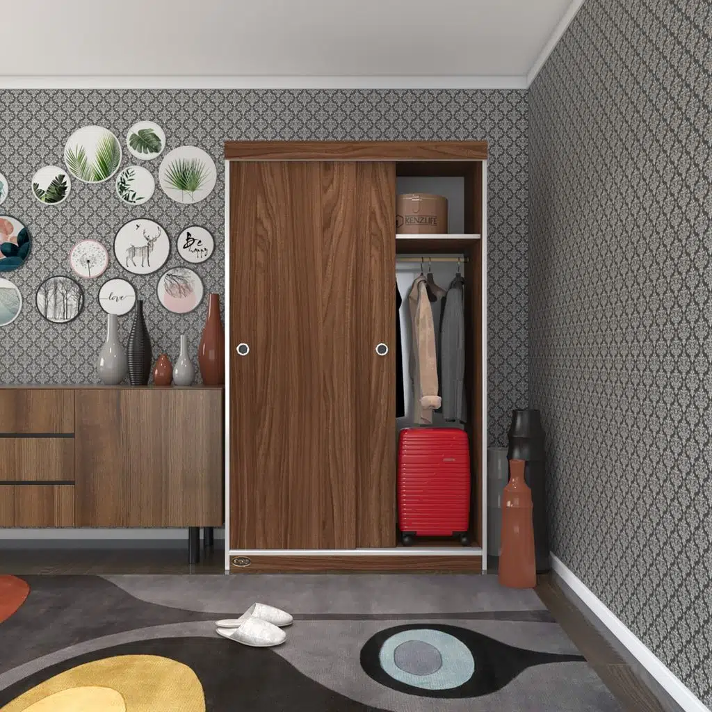 Kenzlife gardırop sürgülü kapaklı kapılı karanfil110 cvz gardolap dolap