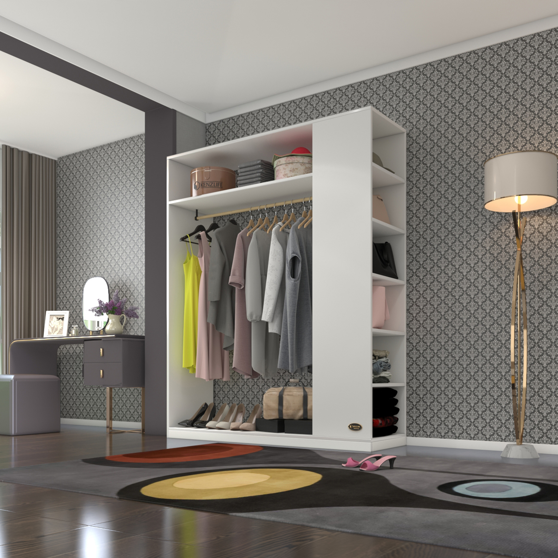 Kenzlife giysi dolabı bayram 180*150*40 byz gardırop