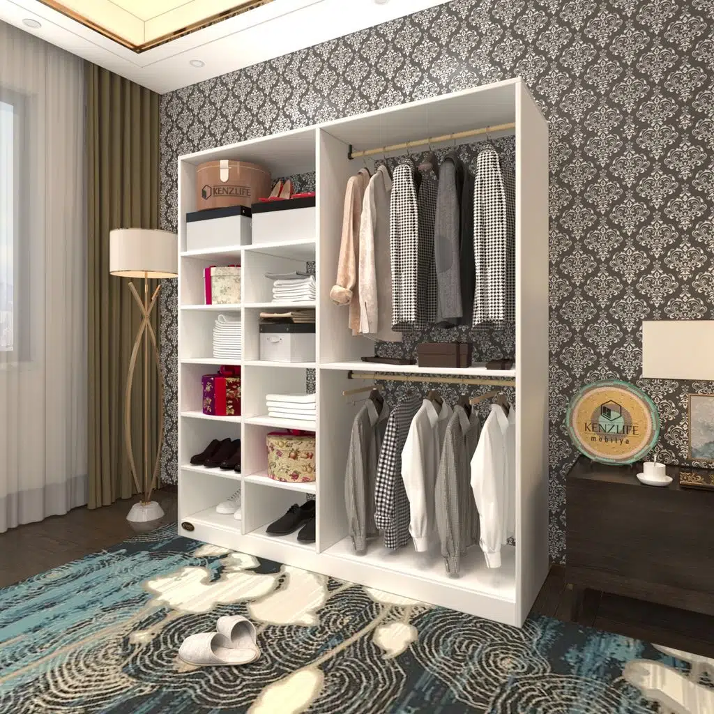Kenzlife giysi dolabı fikret 180*180*45 byz gardırop