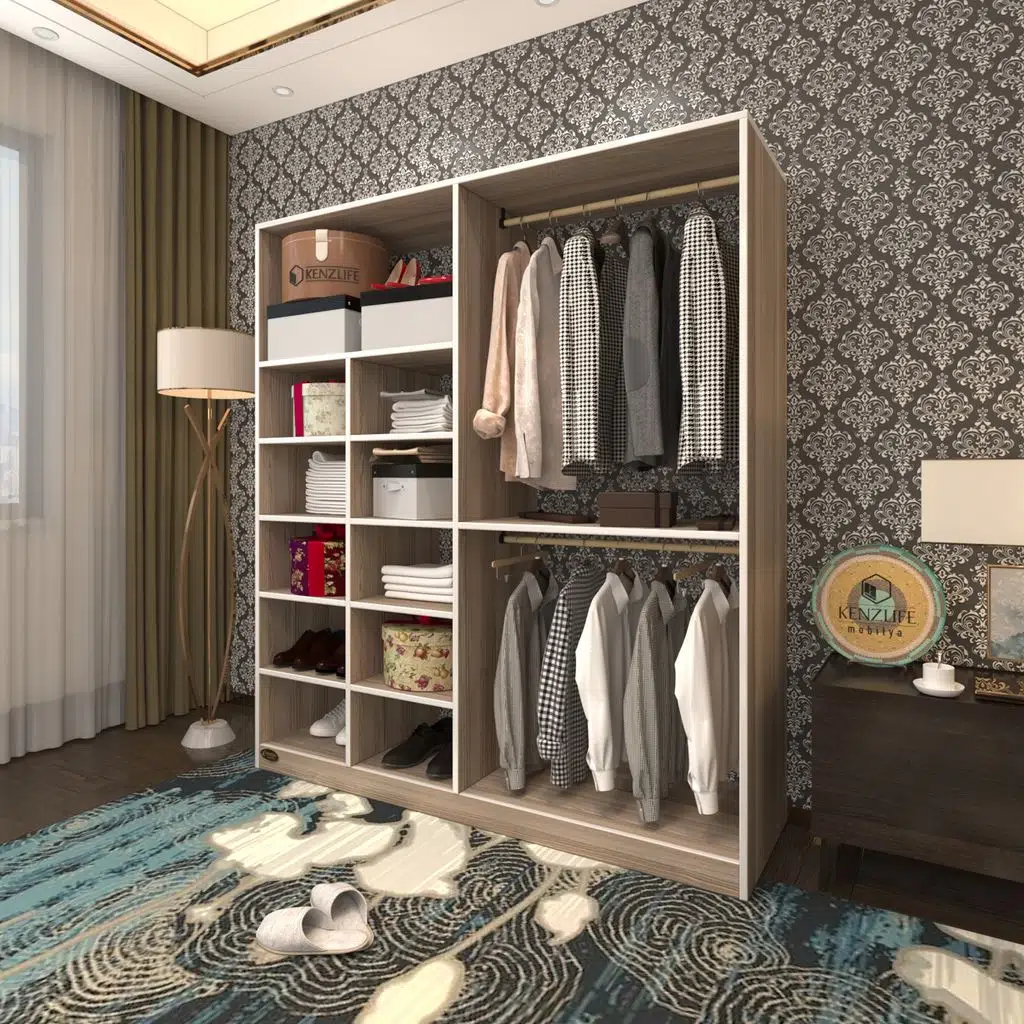 Kenzlife giysi dolabı fikret 180*180*45 crd gardırop