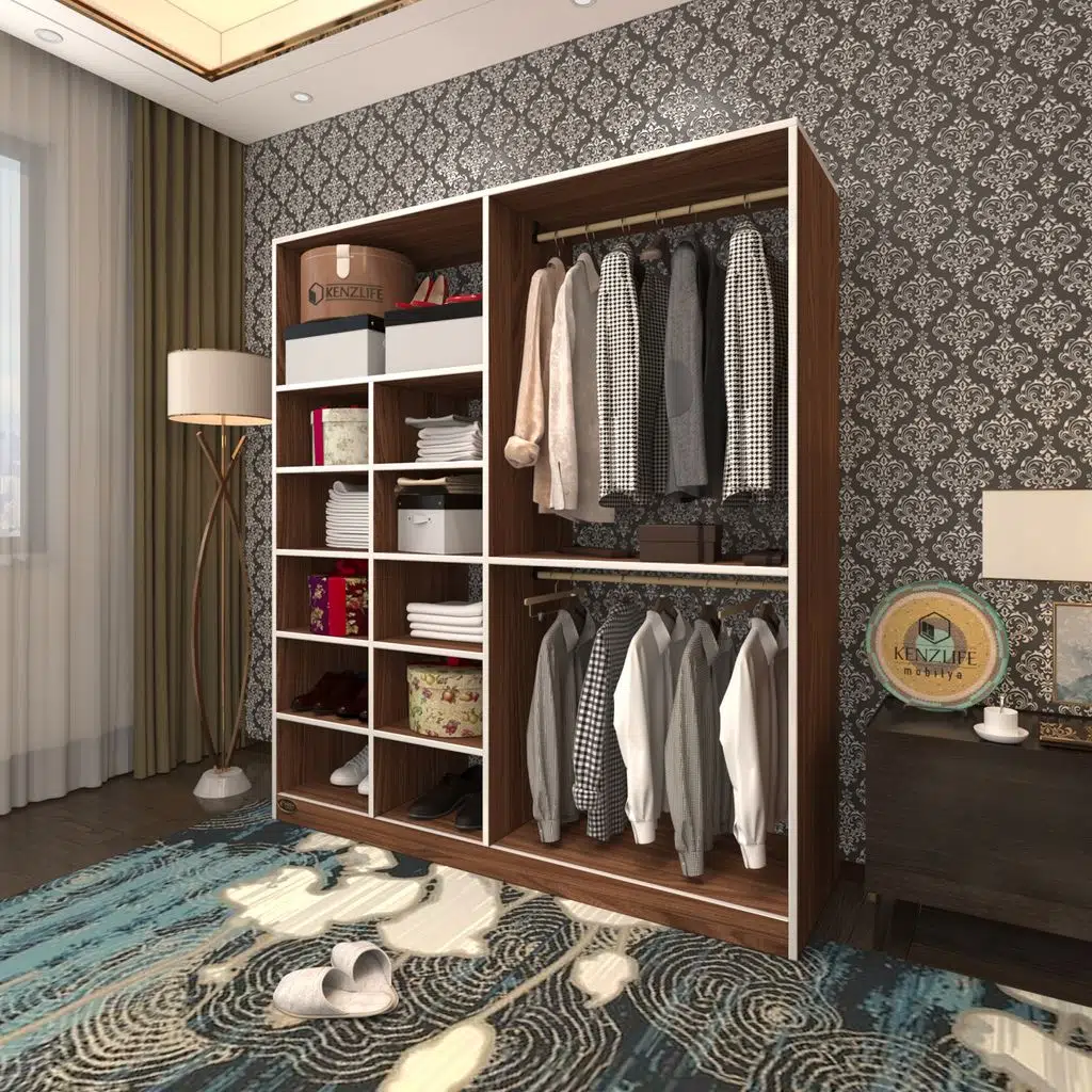 Kenzlife giysi dolabı fikret 180*180*45 cvz gardırop