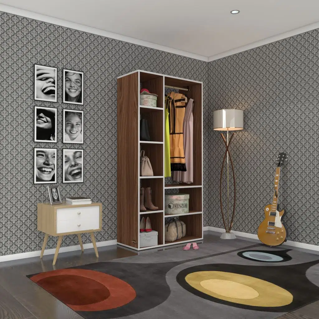 Kenzlife giysi dolabı hüsamettin 180*090*40 cvz gardırop