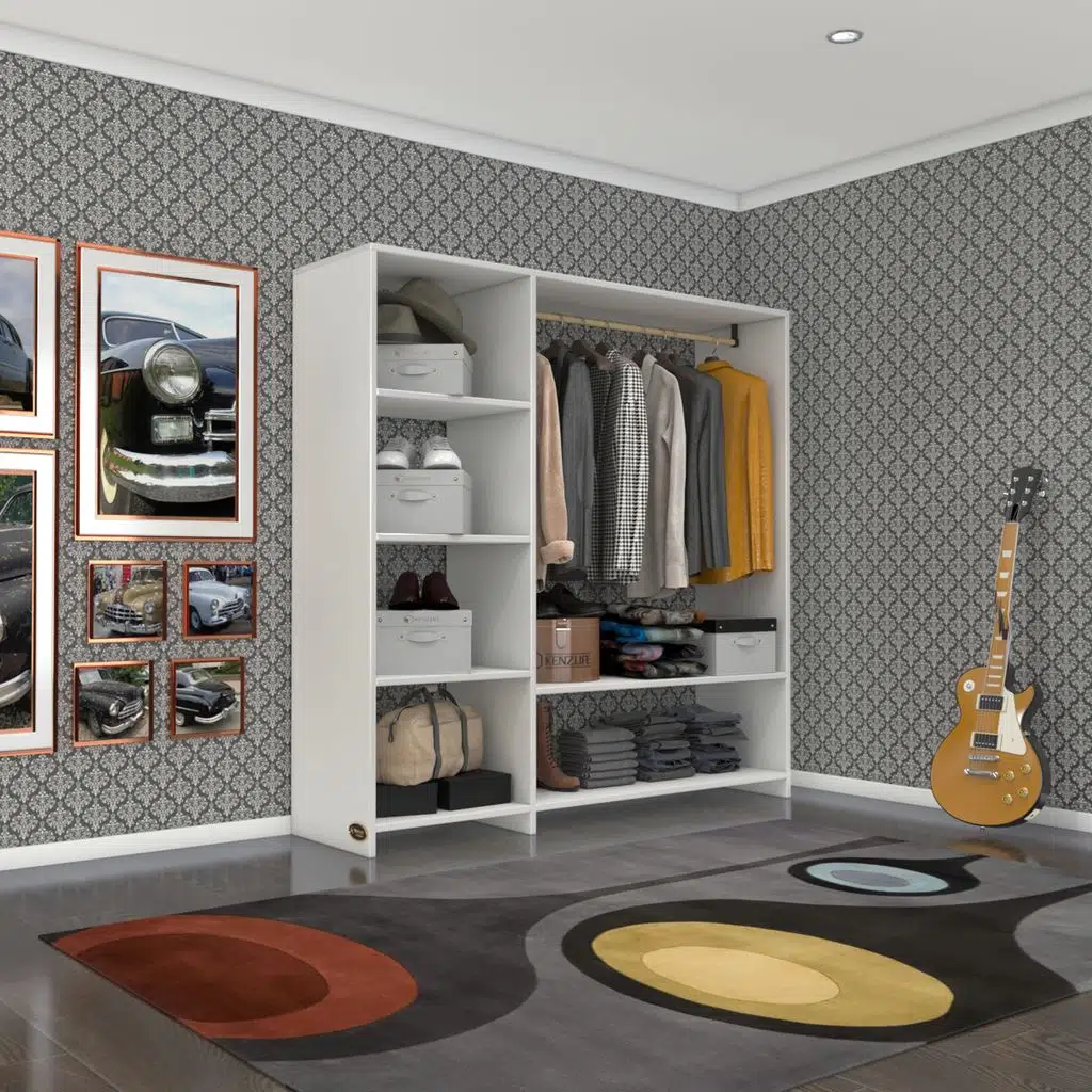 Kenzlife giysi dolabı mükremin 150*150*40 byz gardırop