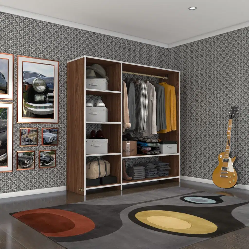 Kenzlife giysi dolabı mükremin 150*150*40 cvz gardırop