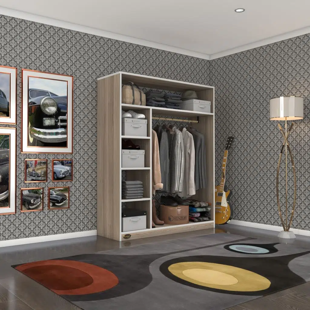 Kenzlife giysi dolabı necmettin 150*120*40 crd gardırop