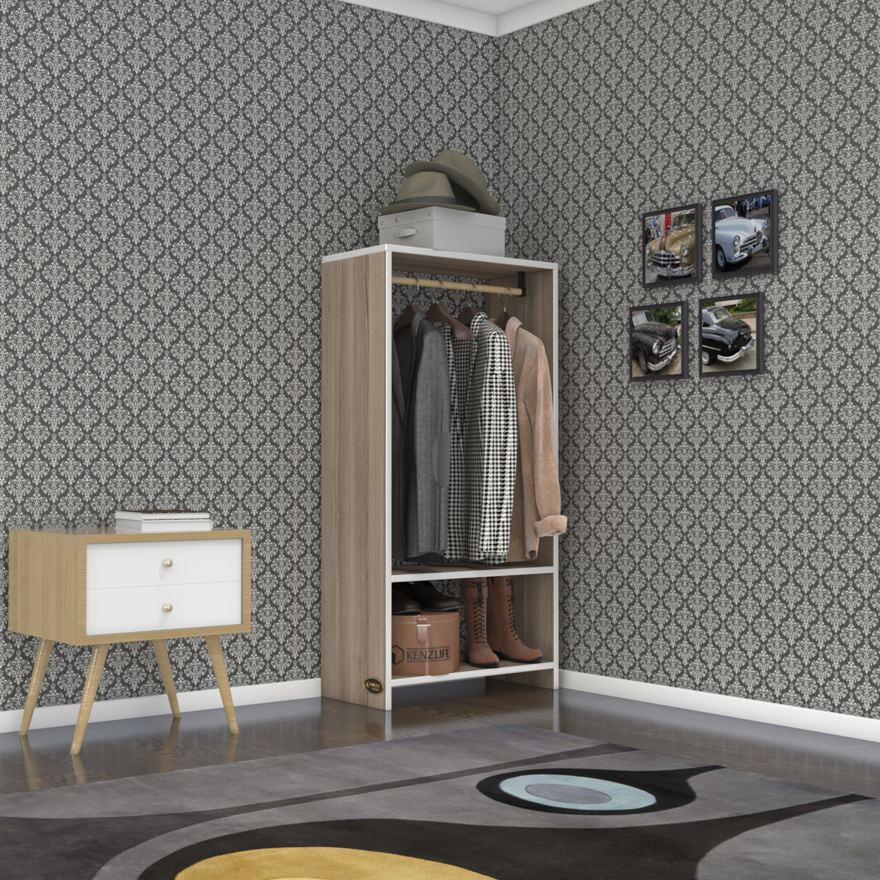 Kenzlife giysi dolabı rüknettin 120*060*30 crd gardırop