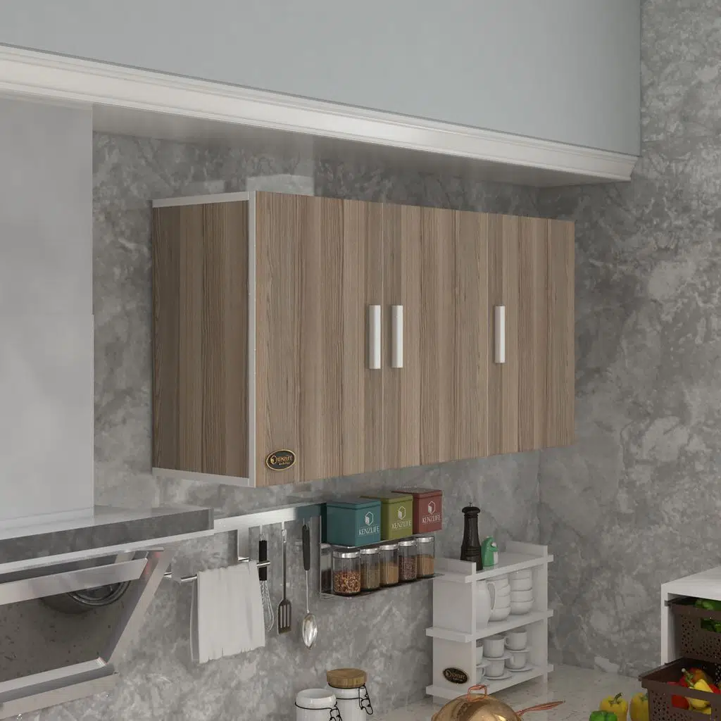 Kenzlife hazır mutfak dirca32 crd 060*120*32 mutfak banyo dolabı kapaklı raflı