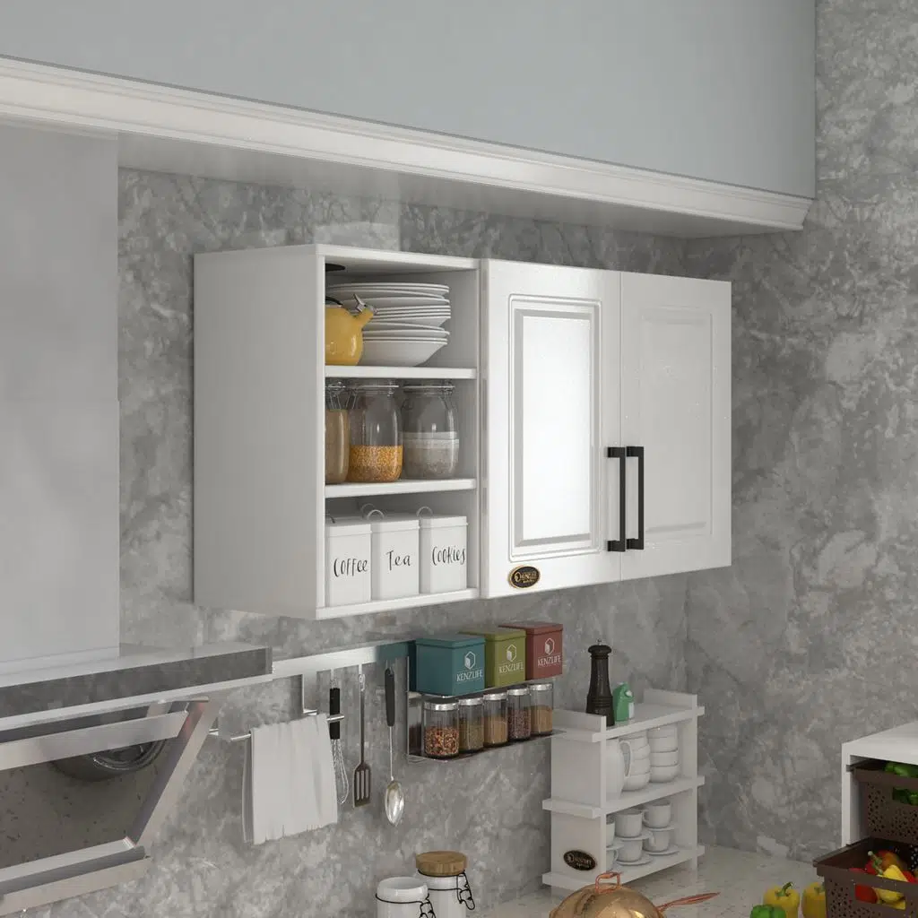 Kenzlife hazır mutfak dolabı kestane60 byz mod1 60*120*32 mebran kapak suntalam gövde