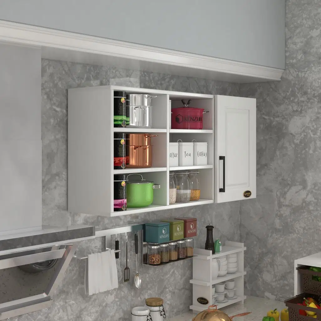 Kenzlife hazır mutfak dolabı nane90 byz mod1 90*120*32 mebran kapak suntalam gövde