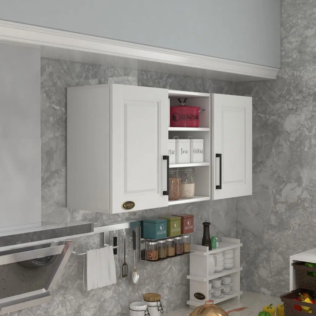 Kenzlife hazır mutfak dolabı pırasa90 byz mod1 90*120*32 mebran kapak suntalam gövde