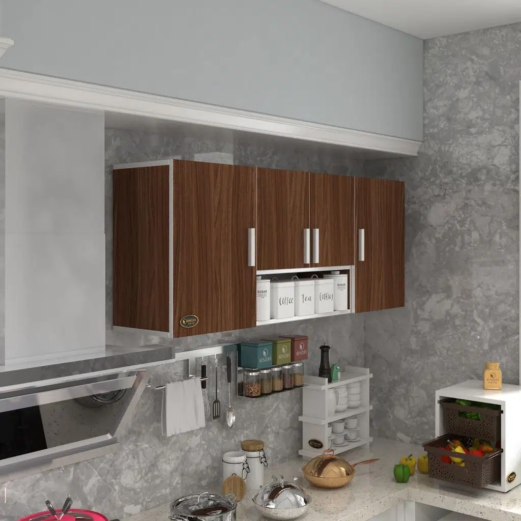 Kenzlife hazır mutfak floro22 cvz 060*150*22 mutfak banyo dolabı kapaklı raflı