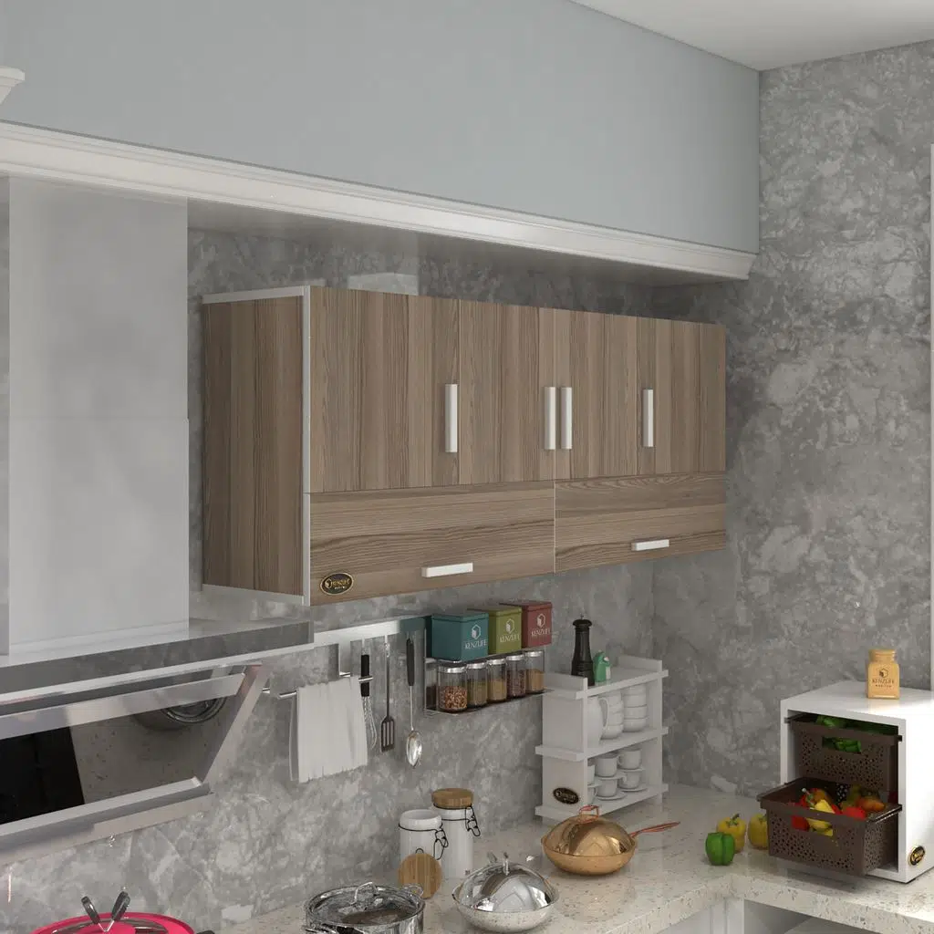 Kenzlife hazır mutfak general crd 060*150*32 mutfak banyo dolabı kapaklı raflı